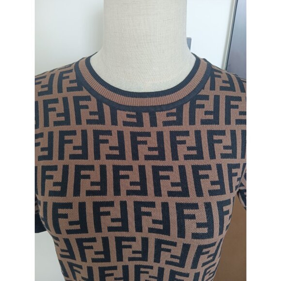 Fendi Printed Midi Length Dress - Picture 4 of 10